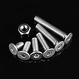 Sorliva Farway 250pcs M3 Stainless Steel Screws Hex Socket Cap Head Button Head Flat Head Screws Nut