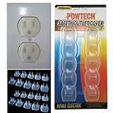 18 Piece Safety Electric Outlet Plug Protector Cover Child Proof Shock Guard !! by Kole Imports [並行輸
