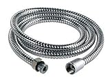 Generic 2.5M SHOWER HOSE PIPE CHROME STAINLESS STEEL FLEXIBLE PVC BATHROOM PIPE NO TWIST_1 & 1778 1_