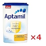 Aptamil Comfort（便秘対策用）乳児用粉ミルク 900g x4個セット【新生児から】