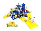 Robot city shopping center playing toy with cars that transform in to robots - fun education toy for