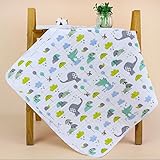 おむつ替えシート 防水 ベビー 5層 綿100% 携帯便利 洗濯可能 (50x70cm 2枚组)