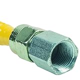 Brasscraft cssl87 – 48 P 3 / 8インチFIP x 3 / 8インチMIP X 36-inch Procoatガスアプライアンスコネクタに3 / 8インチod