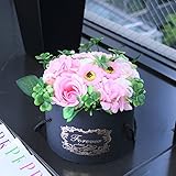 【ベルシック】 フレグランスソープフラワー　フォーエバーローズ　LサイズBOX　 ほのかに香るお花　 枯れないお花　お祝・お見舞い　ギフト　　　 (ピンク)