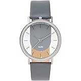 腕時計 メンズ グレー人気 ブランド レザー おしゃれ レディース ユニセックス スケルトンウォッチ KLON INVISIBLE RELATION GRAY 40mm