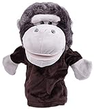 C-Princess Hand Puppets ぬいぐるみハンドパペット どうぶつものがたり 手踊り人形 子供部屋 キッズ 誕生日 プレゼント ギフト 出産祝い かわいい (2ブラウンモンキー)