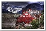 Kennecott Mine with Glacier用紙印刷壁アート 10in. x 15in.