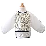 (ニニータ)ninita　お食事エプロン 長袖エプロン 袖付きエプロン/D.アヒル柄