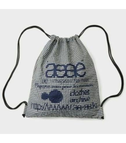 ★新品★ aeae ナップサック ギンガムチェック　ブルー 韓国限定　正規品 Amazon.co.jp: ☆aeae ナップサック☆ギンガムチェック
