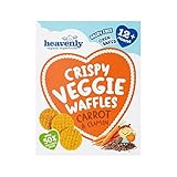 クリスピー野菜のワッフルニンジン＆クミン30グラム (Heavenly) (x 6) - Heavenly Crispy Veggie Waffles Carrot & Cumin 30g (Pack