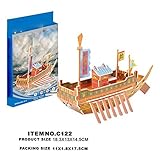 sacow 3dパズル玩具、面白いDIYボートモデルおもちゃパズル教育おもちゃfor Kids