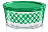Pyrex 保管セット  4 Cup, 3 Green Checker Containers COMINHKG104491