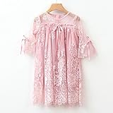 WIN 供ワンピース　子供ドレス　キッズレースワンピース　キッズドレス　総レース　ピアノ発表会 子どもドレス 結婚式 発表会 七五三 子供ワンピース フォーマル 女の子 女児 ジュニア 遊戯会 日常服