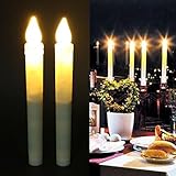whitelotous 2pcs電子のLED Flameless Candleシミュレーションちらつきティーライトランプウェディングの装飾 187676.01