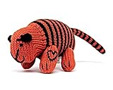 Estella Hand Knit Organic Tiger Rattle Baby Toy [並行輸入品]