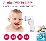 体温計 温度計 ノンタッチ非接触式　赤外線温度計　放射温度計　赤ちゃん体温計 おでこ測定式 サーモメーター 人体・動物・物体の表面温度測定 PC868