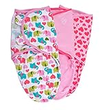 [ スワドルミー ] Swaddle Me おくるみ SWADDLEME COTTON KNIT 3 PK コットン ベビー アフガン S/Mサイズ 3枚セット 54110 Elephant Hear