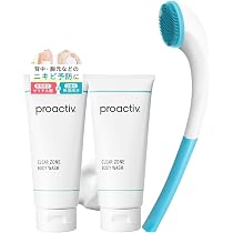 プロアクティブ　基本ステップセット(ボディブラシつき) Amazon | プロアクティブ クリアゾーン ボディウォッシュ(180g) 2本