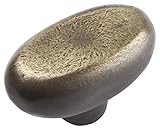 Atlas Homewares 332-ABZ Distressed Collection 1.7-Inch Oval Knob, Antique Bronze [並行輸入品]