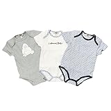 (アルマーニベビー) ARMANI BABY ベビー服 出産祝い 半袖ロンパース 3点セット BK801GRY 9Mサイズ [並行輸入品]