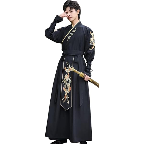 Amazon.co.jp: 山河令コラボ 温客行 赤緑色漢服3点セット 老温阿絮