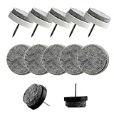 Topzone ® 1 "インチ直径Heavy Duty Nail家具パッドフロアプロテクターTack Glides ( Pack of 24 )