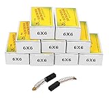 電動ハンマードリルモータ用DealMux 10ペア17x6x6mmカーボンブラシパワーツール