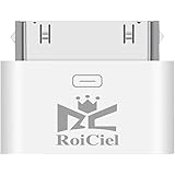 RoiCiel ロイシエル[LightningからDOCKへ変換コネクタ ] Lightning(メス)-iDock(オス) iPhoneX/8/7/6/5からiphone4Sへ変換コネクタ 充電器 充電アダプター 8pin Lightning DOCK iphone6/iphone5iPad mini iPod 対応RC－DL70－W
