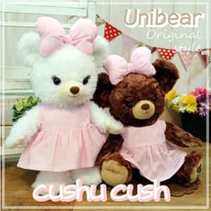 Amazon ユニベア ユニベアシティ ぬいぐるみ用 コスチューム 洋服 着せ替え 衣装 プリン パフィー 手作り ハンドメイド ディズニー くま Unibear Cushucush 1u ピンクストライプ ワンピース リボン 2点セット ２着セットではありません ぬいぐるみ おもちゃ