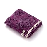 ジルスチュアート JILLSTUART ローズブーケ フェイスタオル パープル ふわふわ かわいい リボン 上品 花柄 58-1522130 約34×80cm