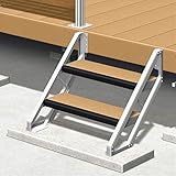 三協アルミ　ひとと木2　オプション　マイリッシュ用ステップ標準（H=500用）　【ウッドデッキ　人工木】 　チャコールブラック