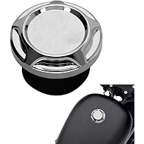 ハーレータンクキャップ タンク キャップ バイク 汎用 (選べる2色) シルバー ブラック