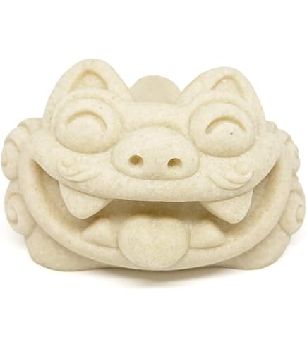 Amazon.co.jp: くば笠屋 灰皿 シーサー 卓上 沖縄土産 福丸シーサー