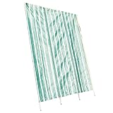 イージーサンシェード　立て簾タイプ　W200cm グリーンストライプ