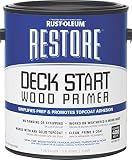 Rustoleum 287517 1ガロンクリア復元デッキ開始木製プライマー