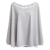 360? Full Coverage Nursing Cover for Breastfeeding - Luxurious, Soft Breathable Cotton in Poncho Sty