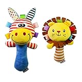 Baoblaze がらがら　赤ちゃん　動物の形　２個セット　６ヶ月以上