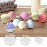OurWarm DIY透明球 5個セット クリア球体 クリスマス飾り 室内装飾 お菓子 絵 小さな工芸品入れとても綺麗な装飾ボックス バスボム バスフィズモールド(直径90mm)