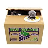 Funny Cat Stealingコインお金にGrapesボックスKittyバンクHome Decor Gift US Seller