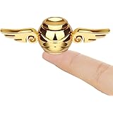 ハンドスピナー ベアリング Golden Fidget Snitch Spinners ステンレススチール ギアスピナー キューブ 指先 回転コマ ストレス解消 暇つぶし 脳トレ 子供大人用のおもちゃ 6歳以上に適しています