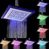 Lovoski お買い得　２個　お風呂　8インチ　自動　7色　変化　LED　シャワーヘッド　ライト浴室　素晴らしい　入浴体験