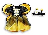 Koala Kids Girls 2 Piece Yellow/Black Bumblebee Costume with Headband - 6/9 Months [並行輸入品]