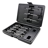 7本セット 皿穴ドリルビット ハイス鋼 3mm / 4mm / 5mm / 6mm / 7mm / 8mm / 10mm木工用 穴あけ 面取りカッター 六角レンチ付き