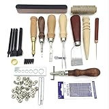 xlp レザークラフト ツールセット スチール パンチツール 穴あけ工具 DIY