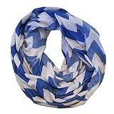 LovedByMoms Nursing Scarf Chevron Blue by LovedByMoms