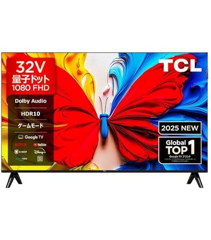 Amazon | TCL 32型 フルHD 液晶テレビ 量子ドット QLED Google TV
