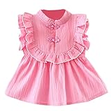 Dourabbi 子供服 女の子 春 幼児 赤ちゃん かわいい 春夏 キッズ ベビーガールズ 半袖 エスニックスタイル パーティー プリンセスドレス dress for baby 蝶々結び ドレス 写