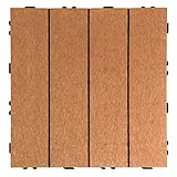 タンスのゲン ウッドパネル 樹脂 27枚セット 2.4平米用 ジョイント式 30×30cm 正方形 Aタイプ：レッドブラウン 42300000 00