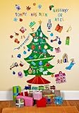 Oopsy Daisy Peel and Place Happy Holidays by Jill McDonald, 54 by 60-Inch by Oopsy Daisy