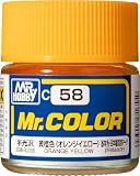 GSI クレオス(GSI Creos) Mr.カラー 黄橙色 半光沢 10ml 模型用塗料 C58